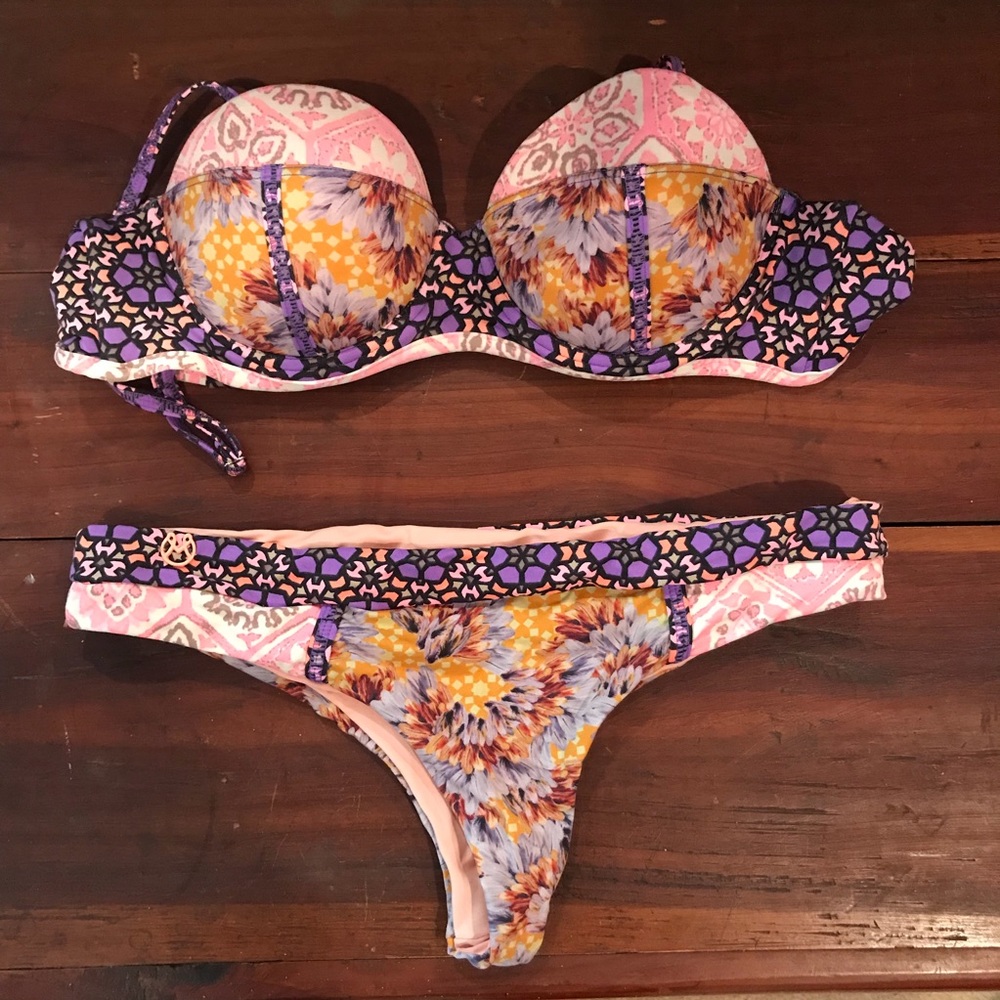 Maaji strapless bikini swim set M/L